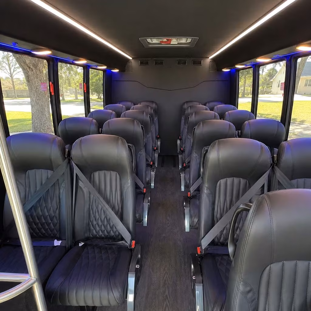 28 passenger minibus interior