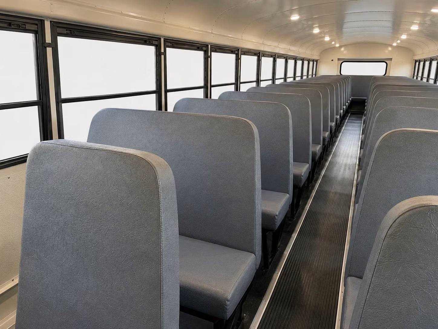 school bus inside