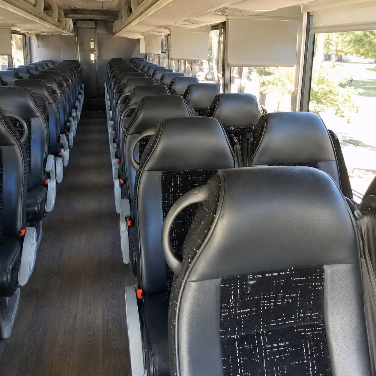 topeka charter bus interior